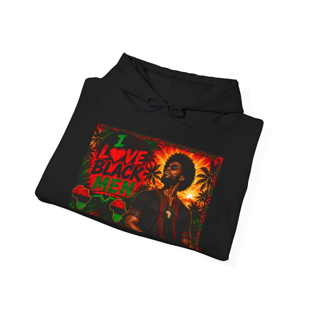 I Love Black Men Graphic Pullover Hoodie 1(Afrocentric Pride)