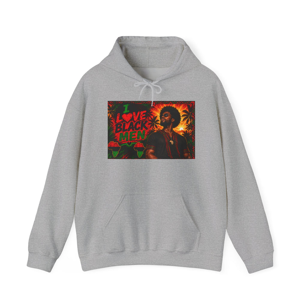I Love Black Men Graphic Pullover Hoodie 1(Afrocentric Pride)