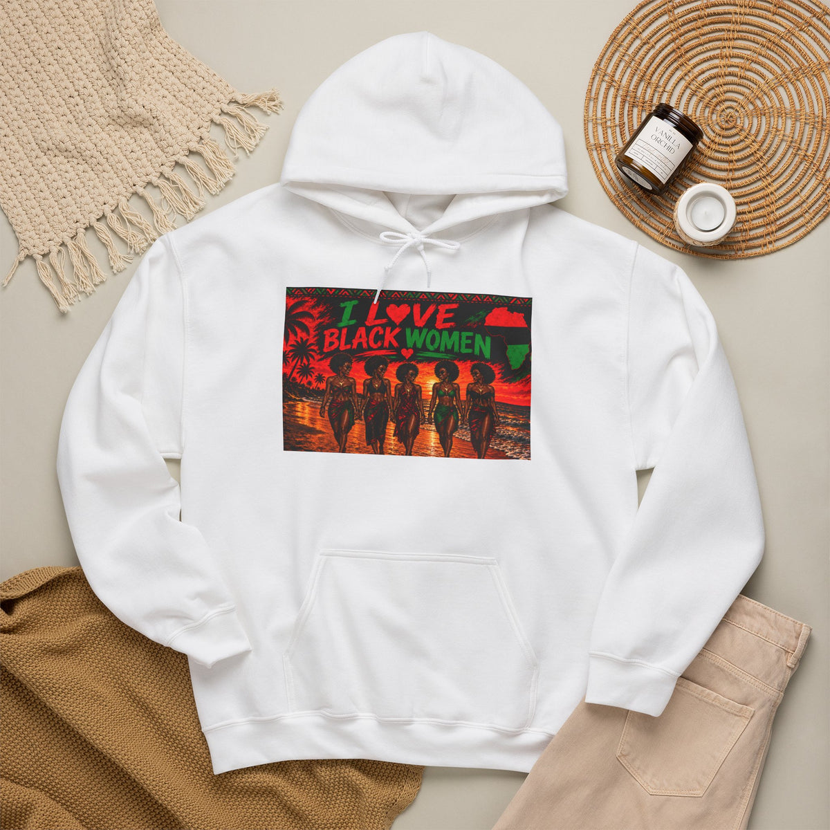 I Love Black Women 2 T-Shirt Afro Pride Graphic Hoodie