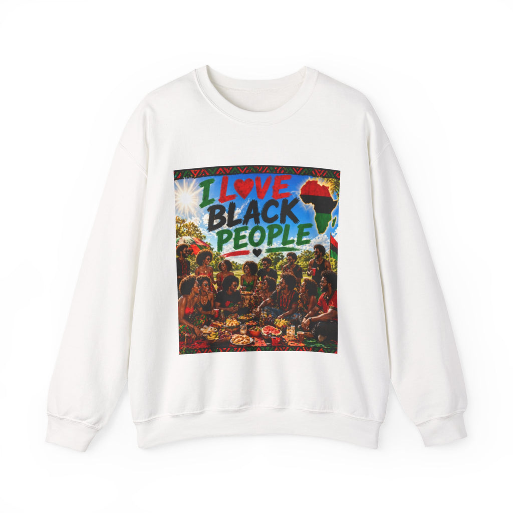 I Love Black People Sweatshirt Afro Pride Graphic