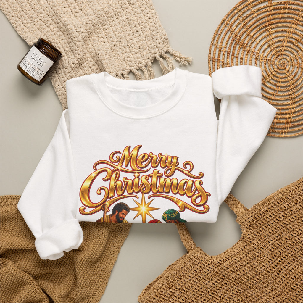 Nativity 'Merry Christmas' Crewneck Sweatshirt