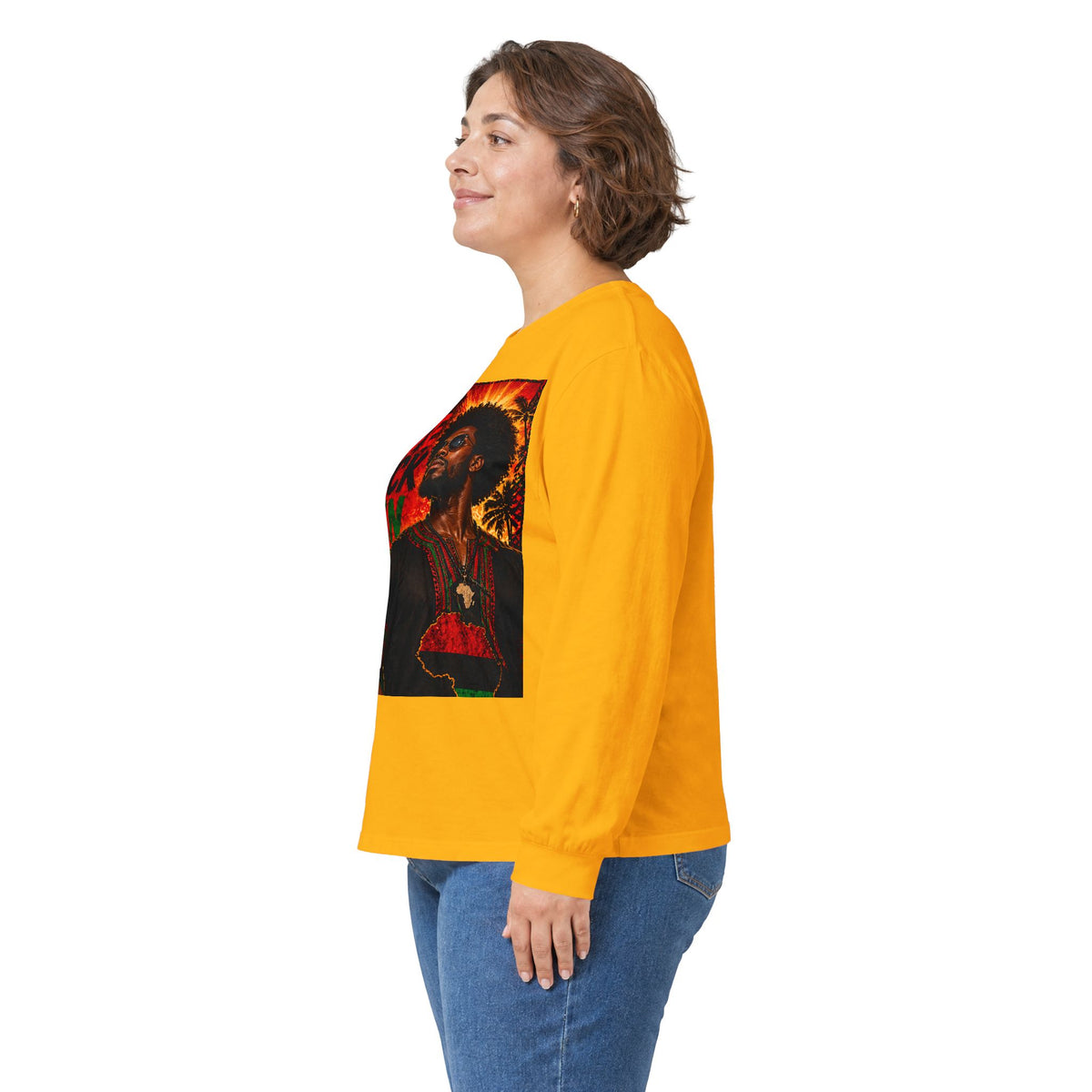 I Love Black Men Long Sleeve Tee 1 — Afrocentric Pride Graphic Shirt