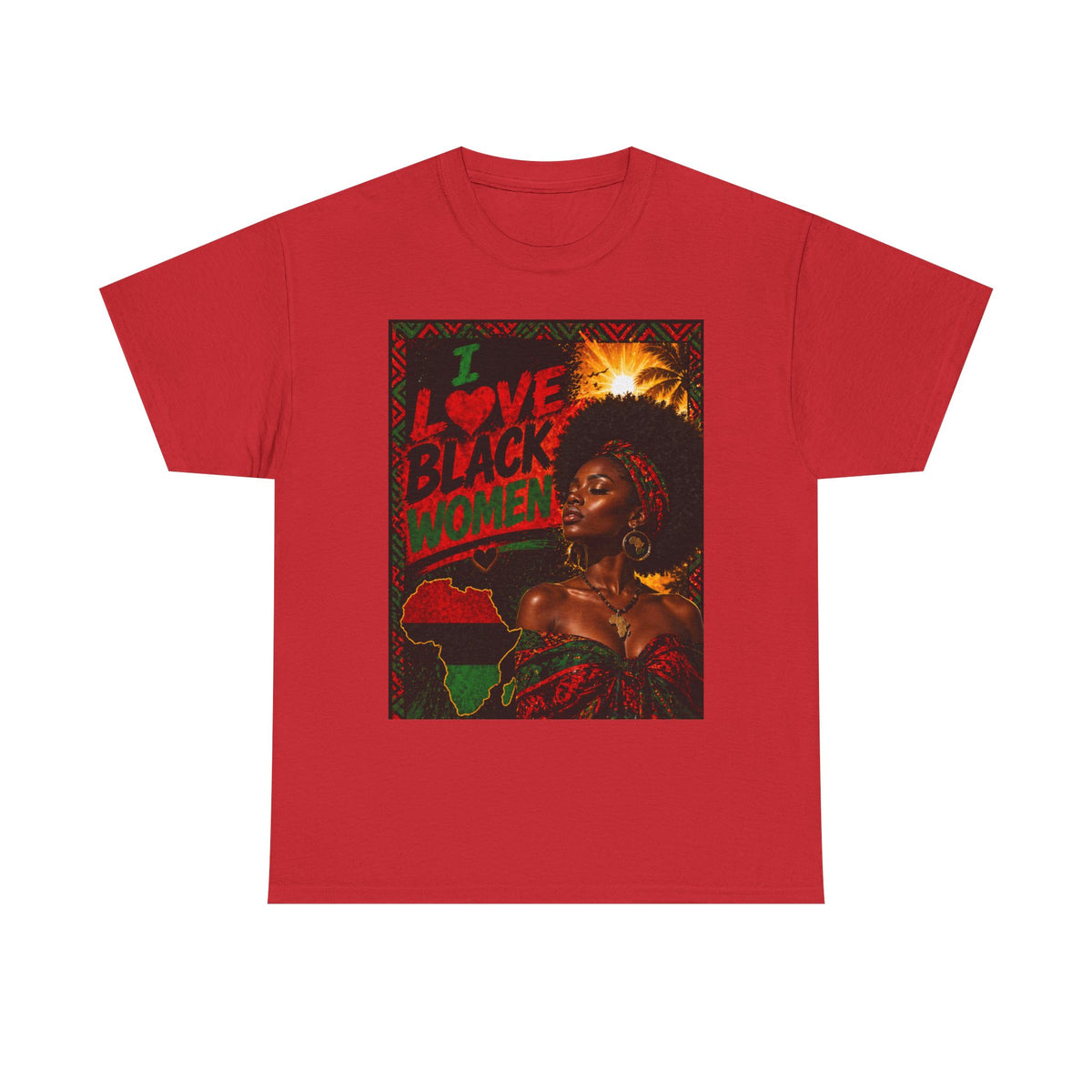 I Love Black Women 1 T-Shirt Afro Pride Graphic Tee