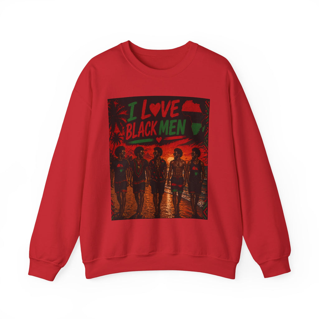 I Love Black Men Sweatshirt 2 Afro Pride Graphic