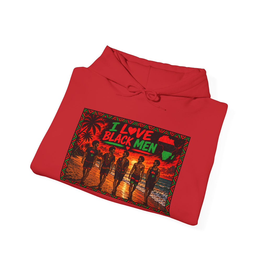 I Love Black Men Graphic Pullover Hoodie 2(Afrocentric Pride)