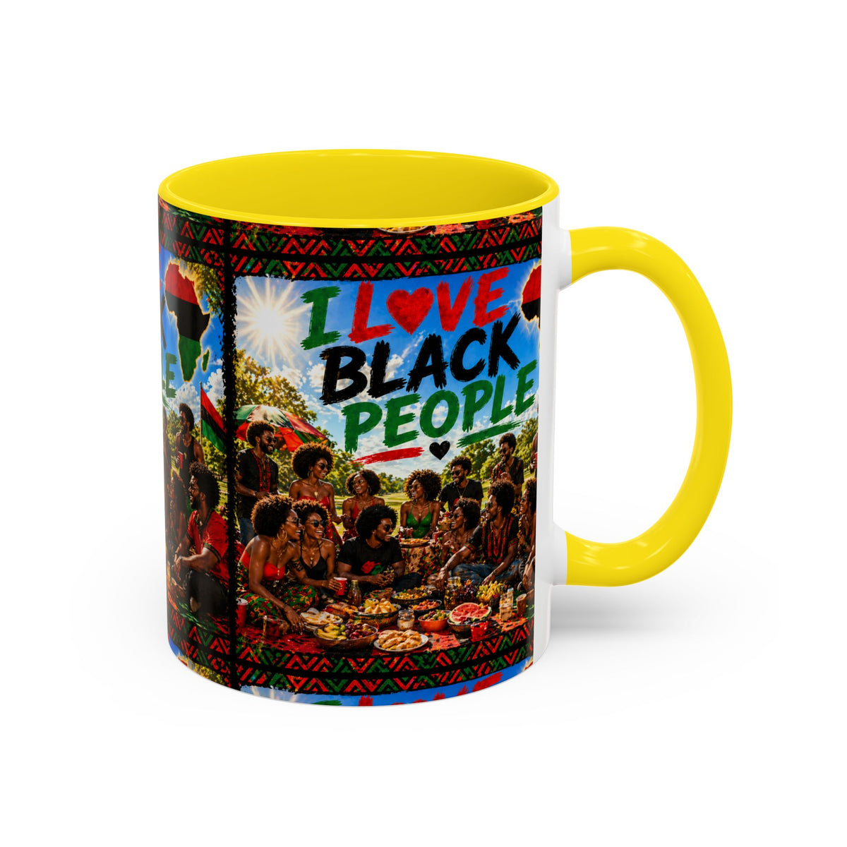 I Love Black People Accent Coffee Mug – Pride, Unity & Cultural Celebration (11oz/15oz)