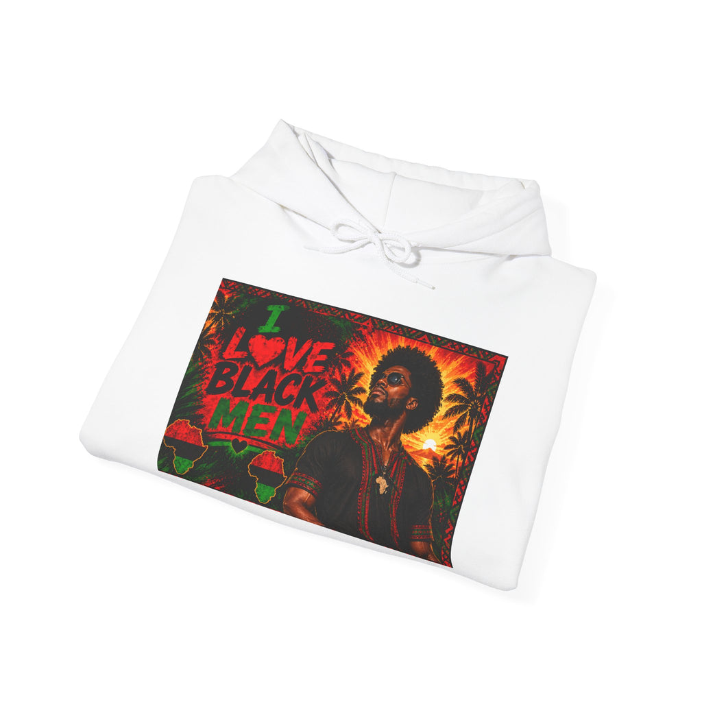 I Love Black Men Graphic Pullover Hoodie 1(Afrocentric Pride)