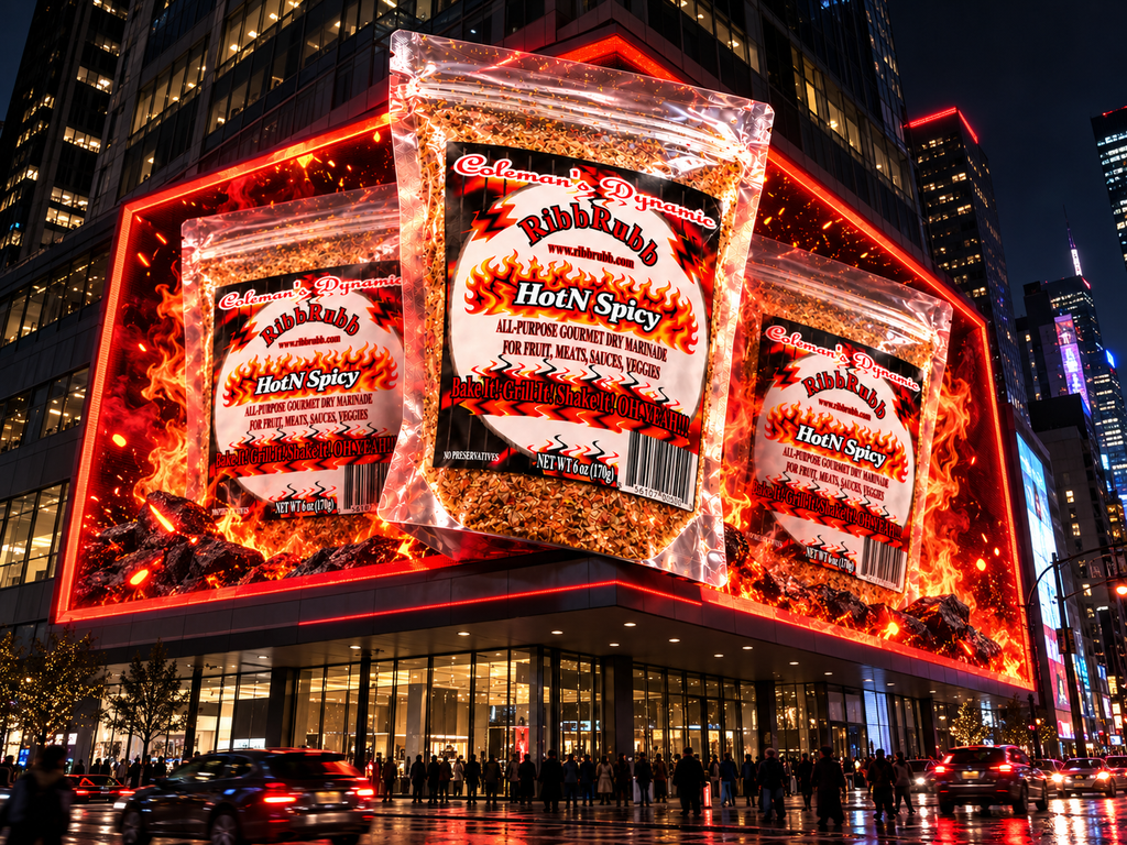 Coleman's Dynamic RibbRubb-HotN Spicy Flavor