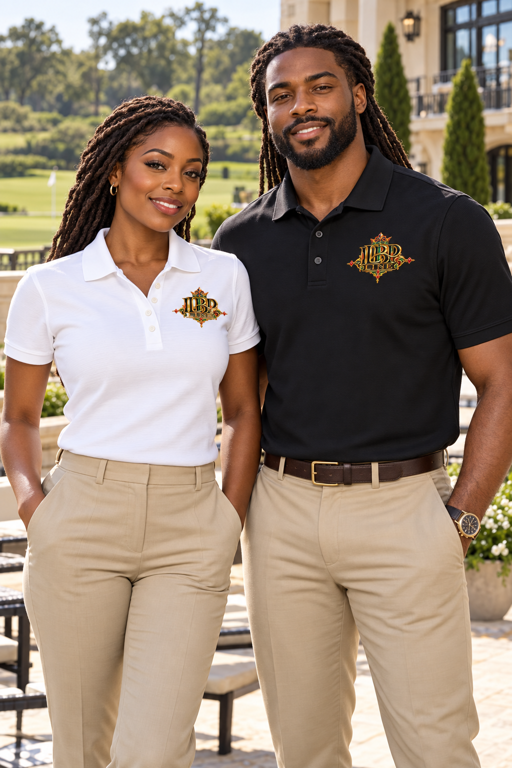 ILBP Line Embroidered Lion Crest Polo Shirt