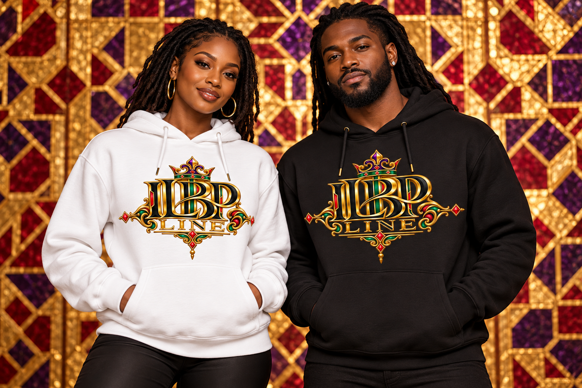 ILBP Line LOGO Hoodie — Medieval Crest Graphic Hooded Sweatshirt